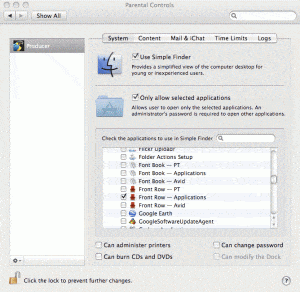 Parental Controls Preference Pane Parental Controls Preference Pane